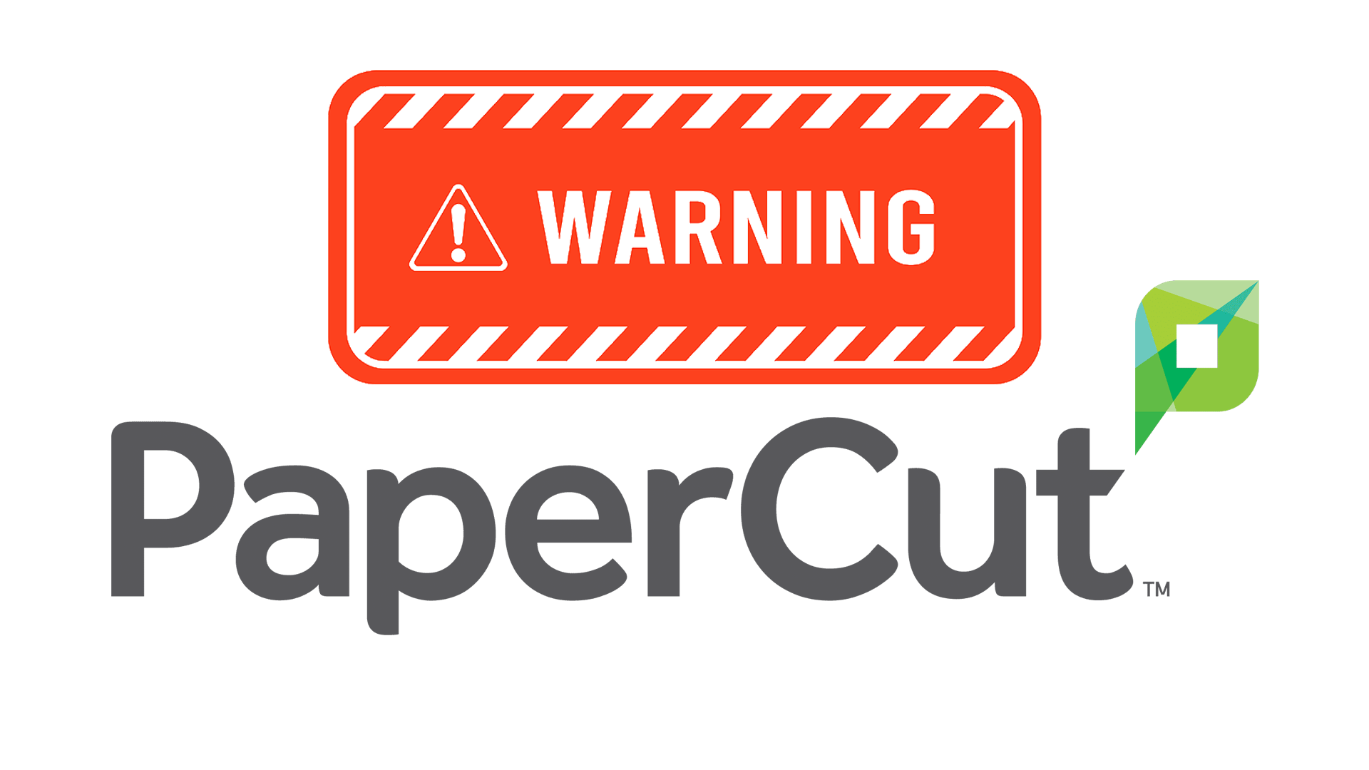 Logo of Papercut, a print and copy management software.